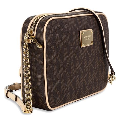 michael kors black and brown crossbody|Michael Kors brown suede purse.